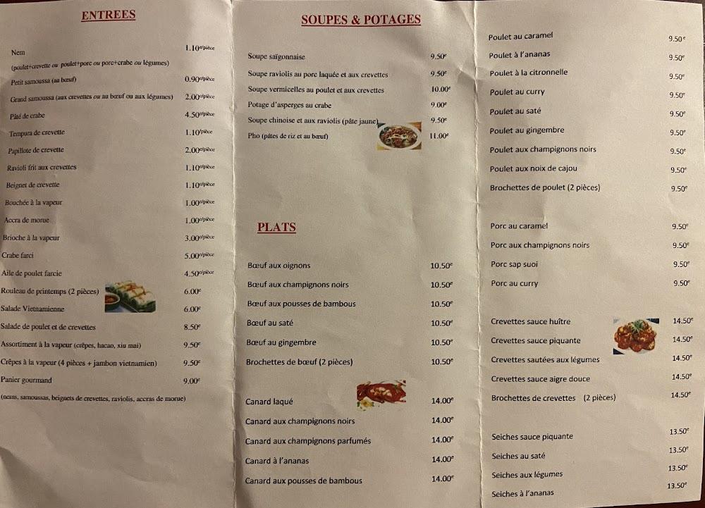 Chez Phuong - Menu Image 1